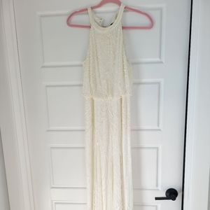 White long formal dress